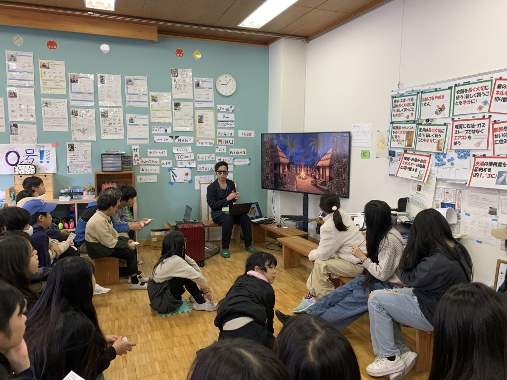 ルウニィの物語にどんどん引き込まれていく子どもたち